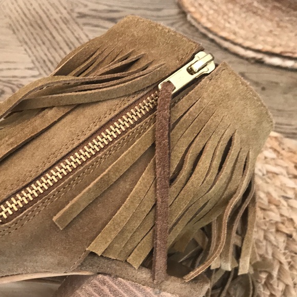 Carlos Santana Fringe Suede Booties - Picture 6 of 9